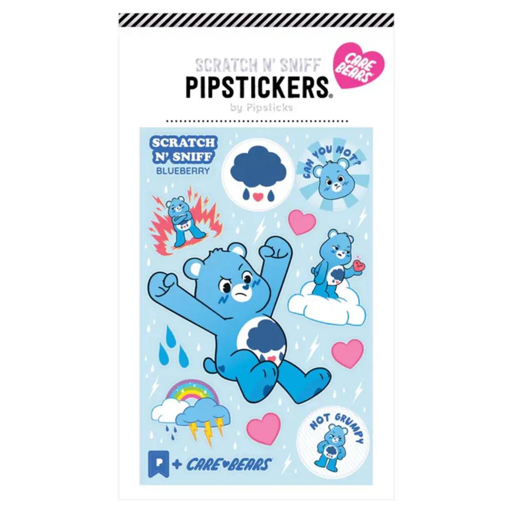 Pipsticks, Stickers, Art & School, 4"x4", Grumpy Bear, Scratch & Sniff, 895735